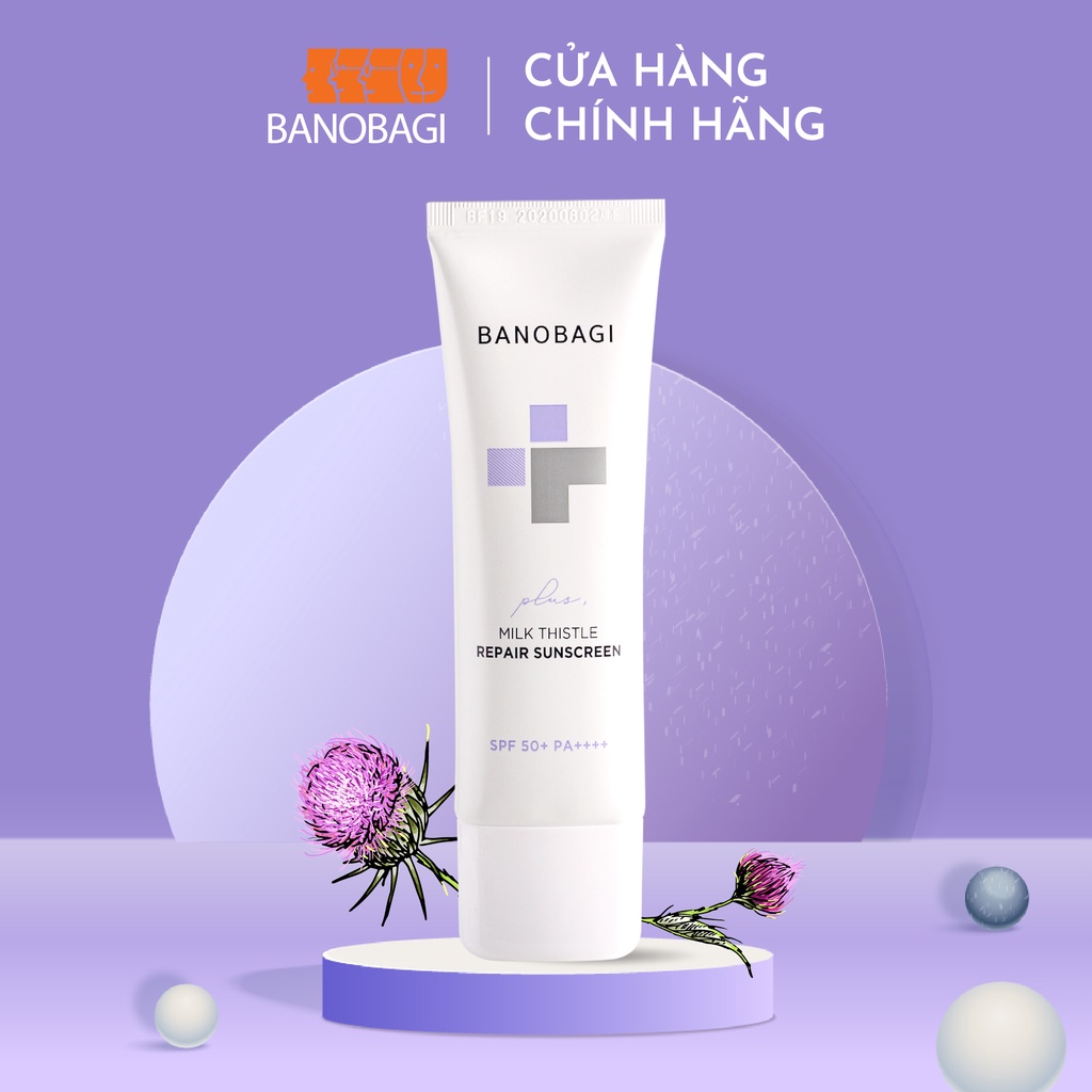 Kem Chống Nắng Phục Hồi BANOBAGI Milk Thistle Repair Sunscreen Plus 50ml