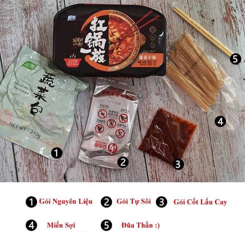 Lẩu Tự Sôi Ăn Liền Tự Chọn-Lẩu Cay Hải Sản (hộp to) | BigBuy360 - bigbuy360.vn