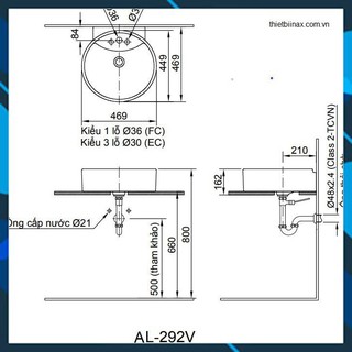 Chậu rửa Inax AL-292VEC