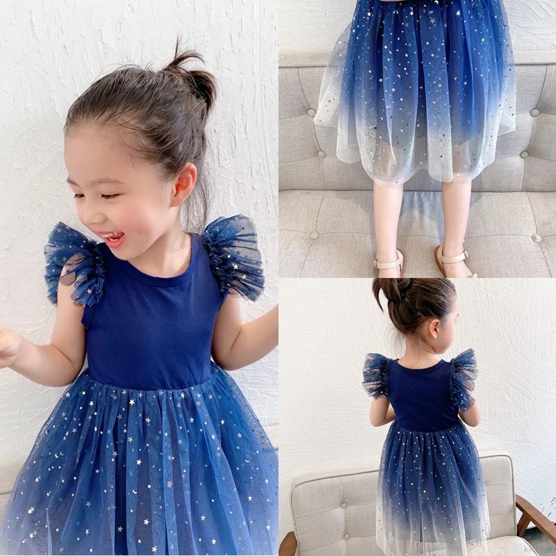 Đầm công chúa đính kim sa lấp lánh điệu đà cho bé