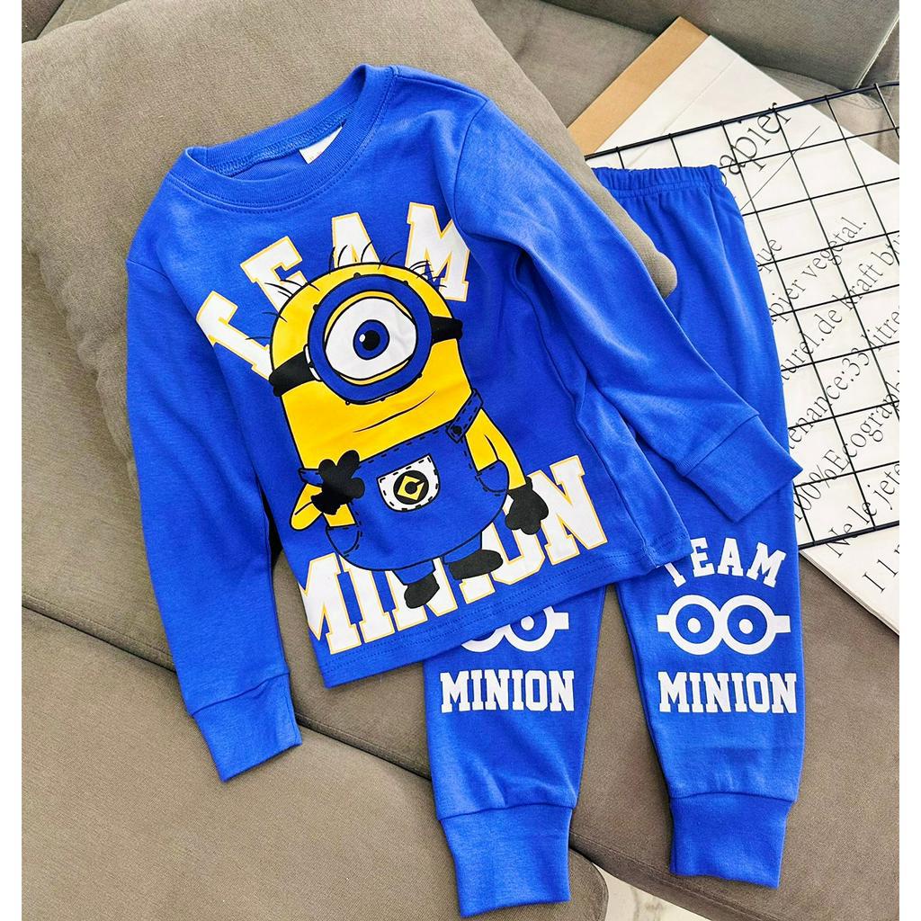 Đồ bộ bé trai, bộ ngủ dài tay cho bé trai size 8-25KG chất thun cotton mềm mịn mát