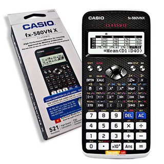 Máy Tính Casio FX 580 VNX Hàng Chính Hãng Bảo Hành 5 Năm
