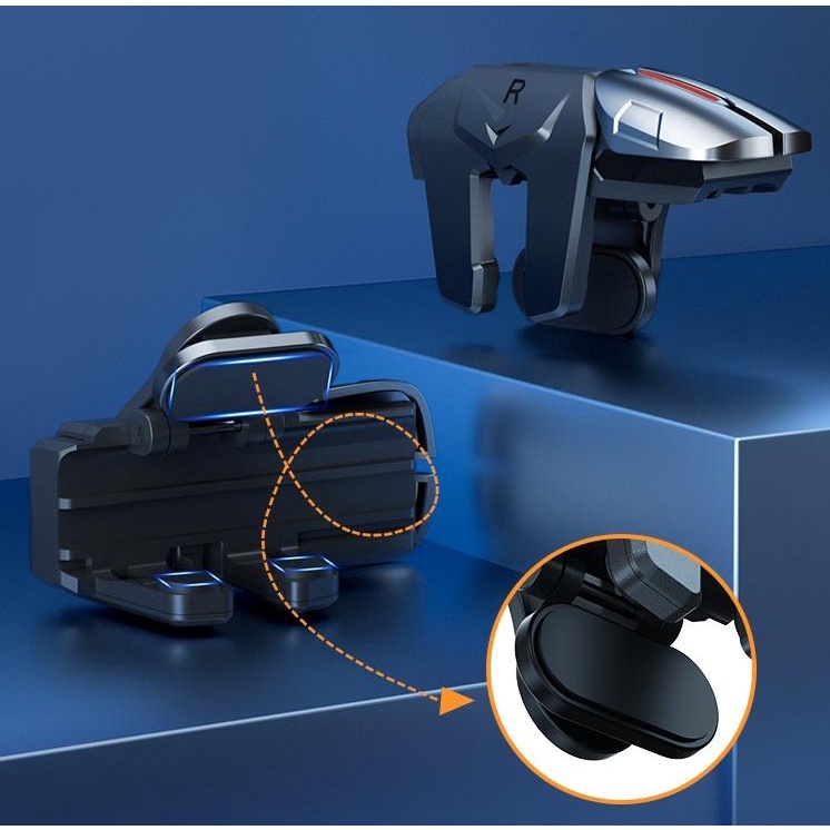 Tay Cầm Chơi Game PUBG G21 Có 6 Nút Bấm Bằng Hợp Kim L1 R1 Chuyên Dụng Cho Điện Thoại Samsung Huawei