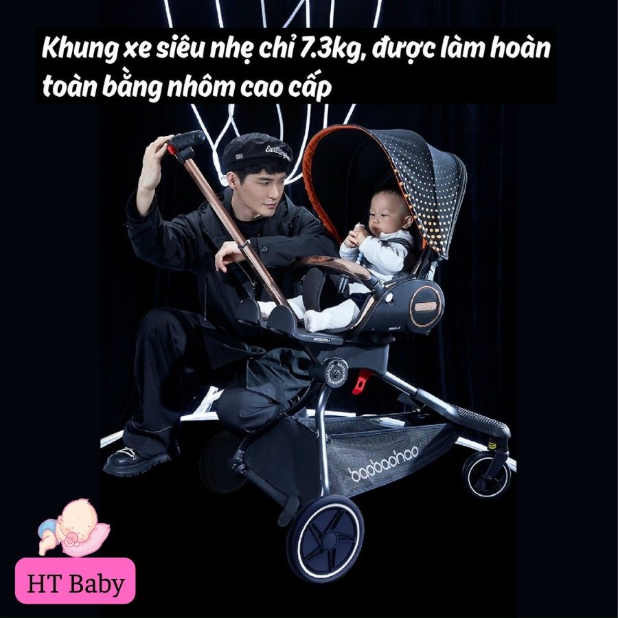 Xe Đẩy Baobaohao V9 Cho Trẻ Sơ Sinh Từ 0-5 Tuổi