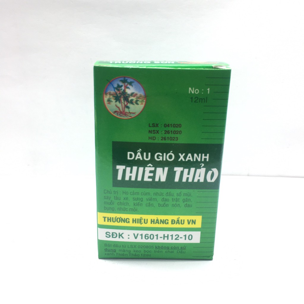 Dầu gió xanh Thiên Thảo lọ 12ml