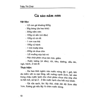 Sách Các Món Ăn Thông Dụng Triệu Thị Chơi