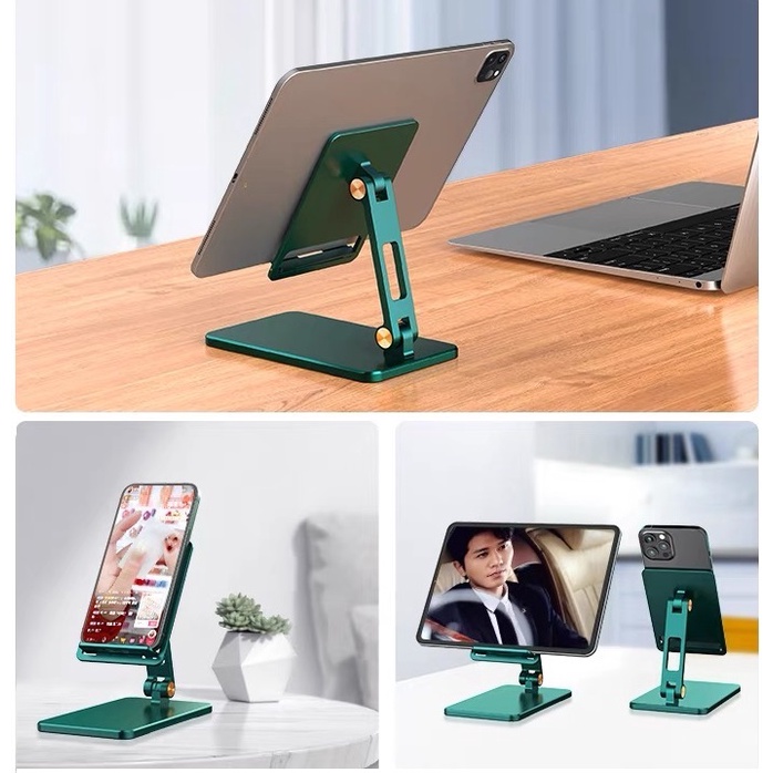 Giá đỡ iPad và máy tính bảng, điện thoại X21 X30 nhôm nguyên khối gấp gọn