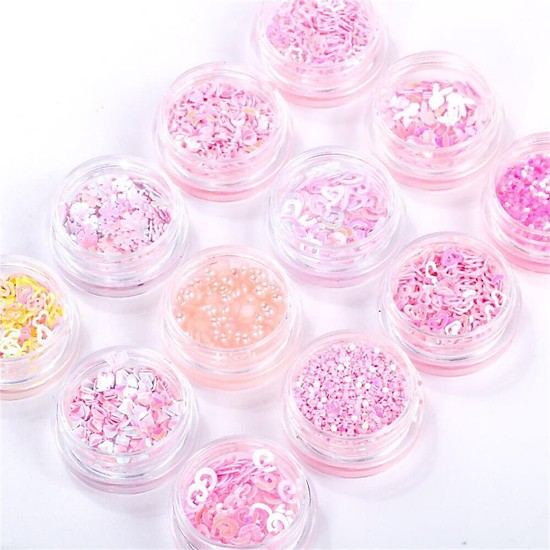 Set 12 Nhũ Makeup Glitter kim tuyến ulzzang kawaii girl