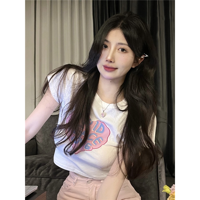 ÁO THUN CROPTOP NỮ COUPLE TRÁI TIM LOVE CÓ FREESIZE <72KG DỄ THƯƠNG HÀN QUỐC CR22036