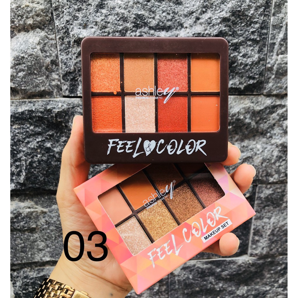 Bảng Phấn Mắt, Má Hồng & Tạo Khối Ashley Feel Color 2 Tầng 12 Ô Số 03 | BigBuy360 - bigbuy360.vn