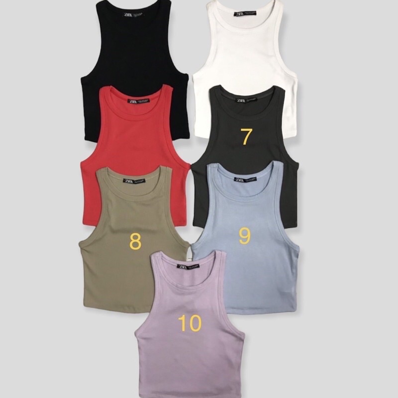 ÁO SÁT NÁCH THUN GÂN CROPTOP