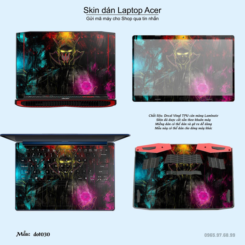 Skin dán Laptop Acer in hình Dota 2 _nhiều mẫu 5 (inbox mã máy cho Shop)