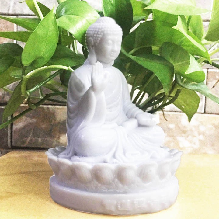 Tượng Phật A Di Đà - Bột Đá Cao Cấp cao 15 cm