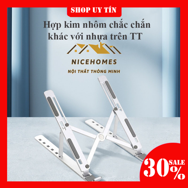 Giá đỡ laptop, máy tính có chức năng tản nhiệt, giá đỡ laptop gấp gọn điều chỉnh được độ cao thấp NPR47