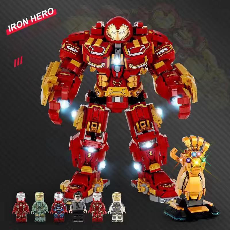 Đồ chơi Lắp ráp Hulkbuster LY 76066, Xếp hình thông minh Superhero Marvel, Mô hình trí tuệ [2008 Mảnh ghép]