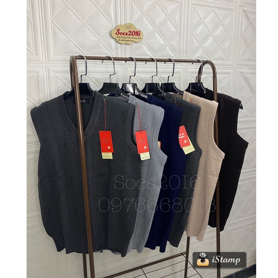 Áo Gile Len Nam Trung Niên tặng Bố