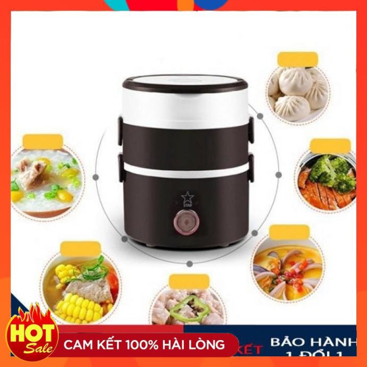 Hộp cơm văn phòng cắm điện đa năng tiện dụng dung tích lớn Hộp đựng cơm 3 tầng inox cao cấp BH 6 tháng[hàng chính hãng] | BigBuy360 - bigbuy360.vn
