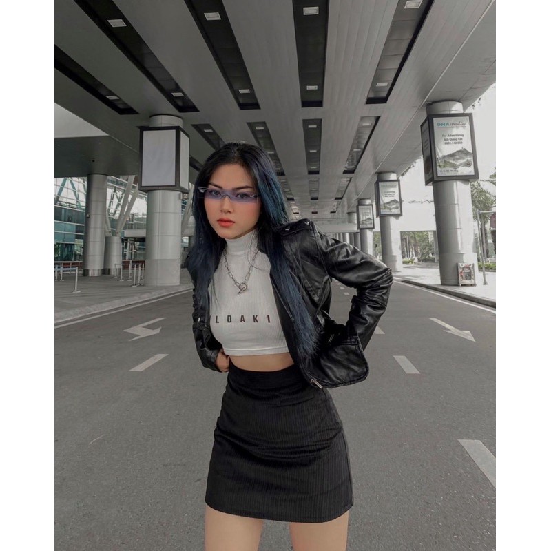 Áo Line top croptop