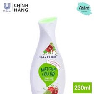 Sữa Dưỡng Thể Hazeline Dưỡng Trắng Da Matcha Lựu Đỏ 230ml
