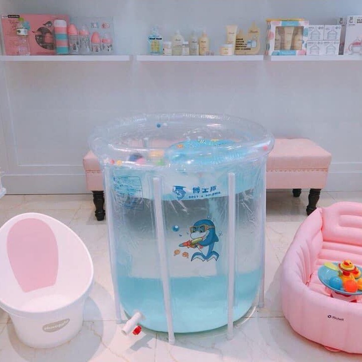 Bể Bơi Cao Cấp Cho Bé,  Bể Bơi Thành Cao Cho Bé Babibu-BB01