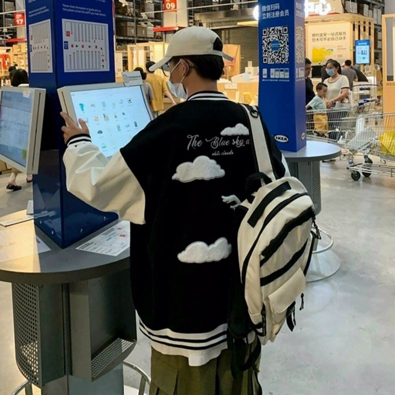 Áo Khoác Bomber Logo H Dù Chống Nắng Hiệu Quả Thời Trang Ulzzang Unisex Nam Nữ