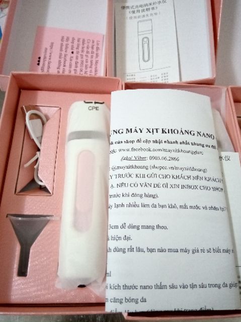 Máy xịt khoáng nano cầm tay loại tốt