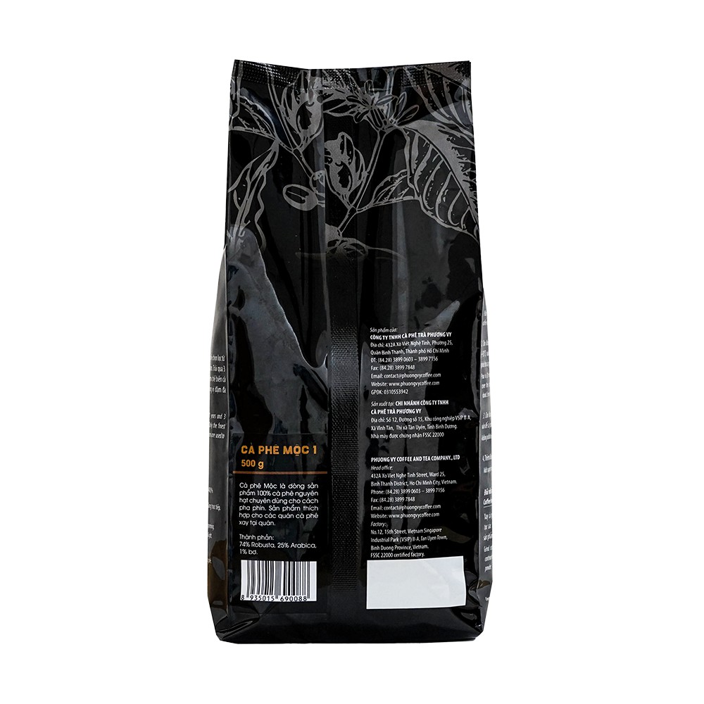 Cà Phê Nguyên Hạt - Mộc 1 - 500g - Phương Vy Coffee