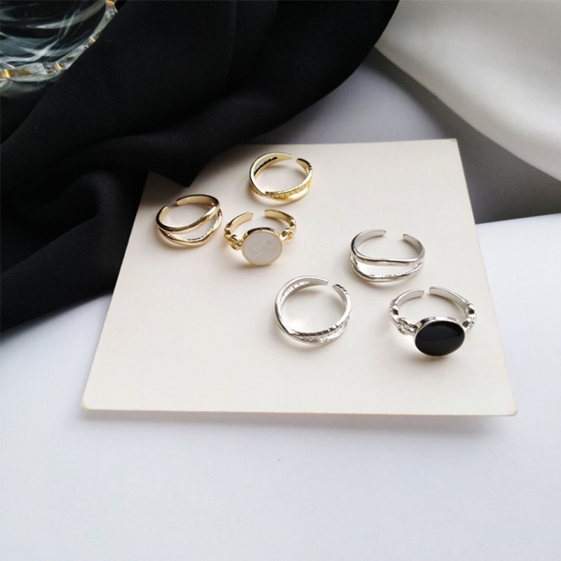 Bộ 3 nhẫn kiểu dáng đơn giản thời trang dành cho nữ