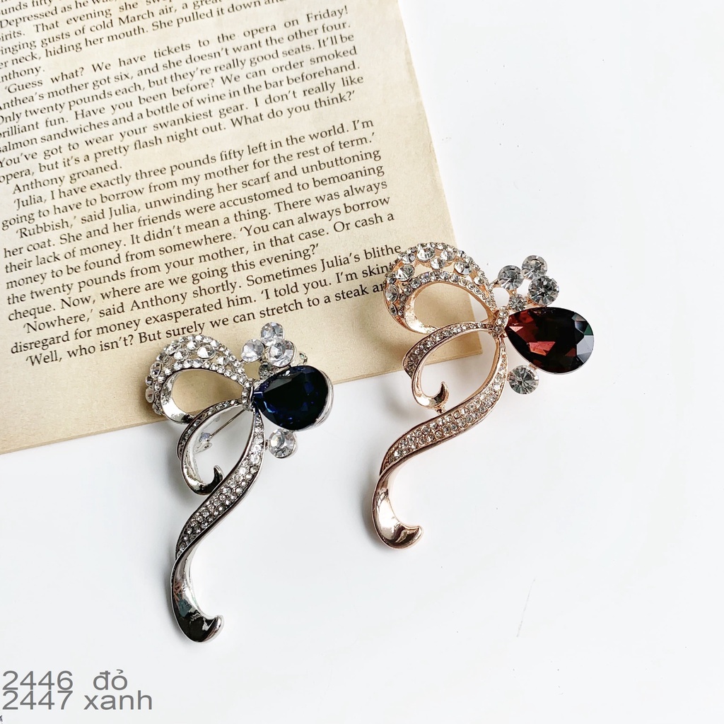 Ghim cài áo nam nữ Eleanor Accessories trâm cài đính đá cao cấp sang chảnh phụ kiện trang sức thời trang đẹp