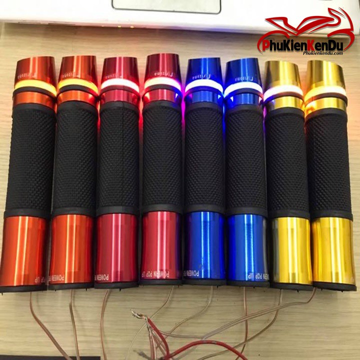 TAY CẦM XE MÁY GÙ XÉO RIZOMA CÓ LED