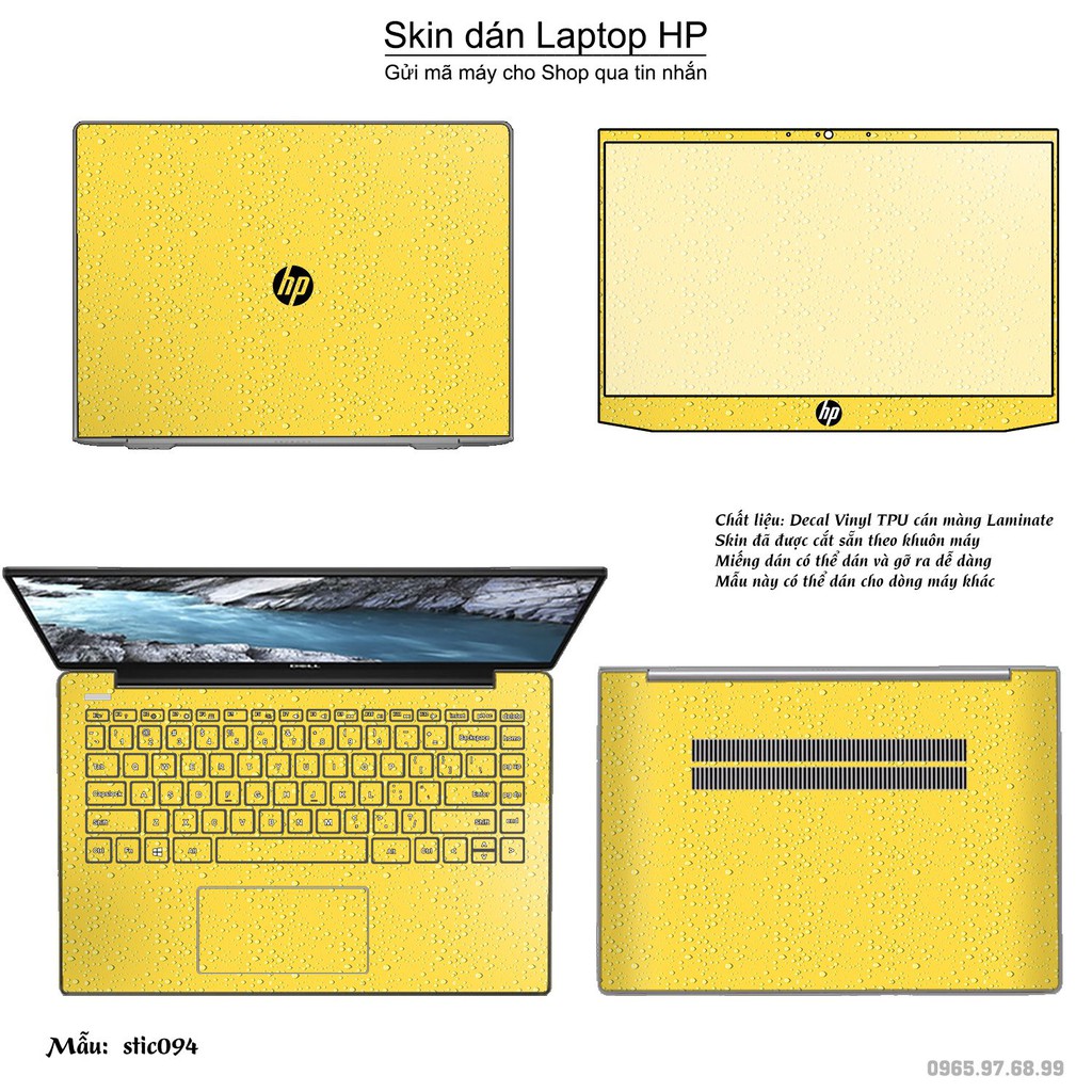 Skin dán Laptop HP in hình Hoa văn sticker _nhiều mẫu 16 (inbox mã máy cho Shop)