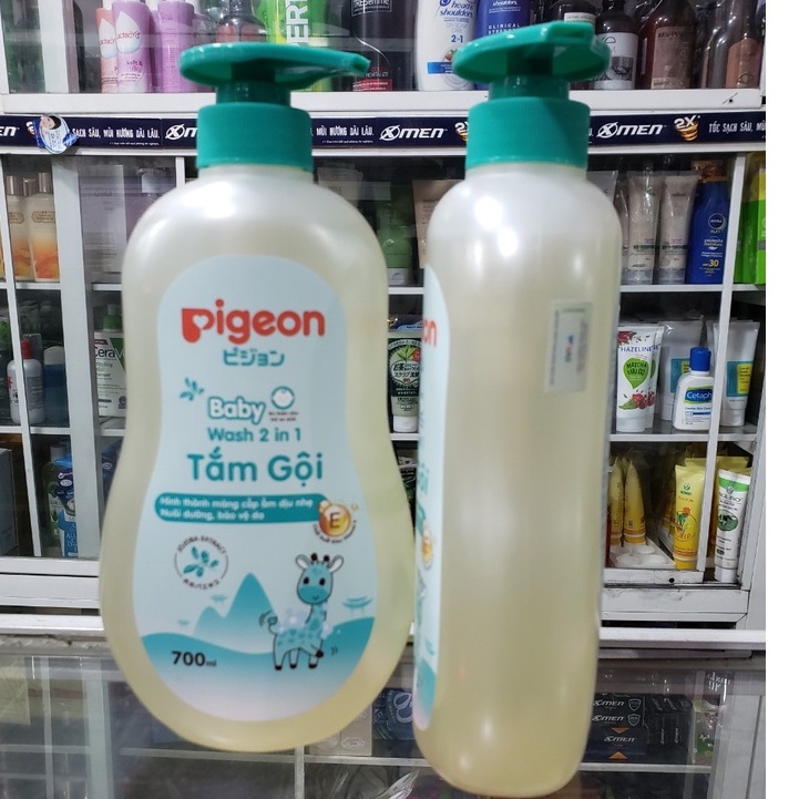 SỮA TẮM GỘI PIGEON DỊU NHẸ CHIẾT XUẤT JOJOBA XANH 700ML