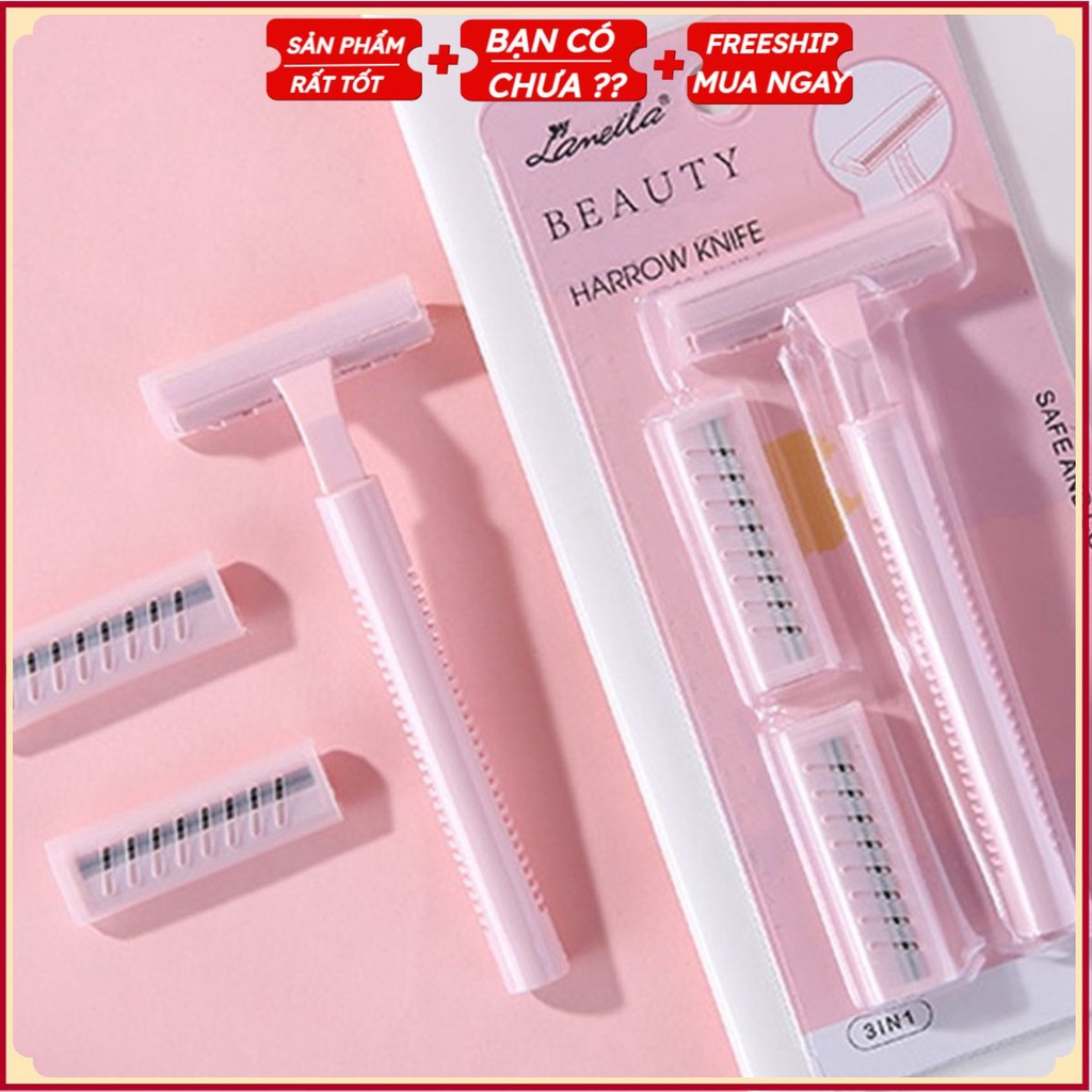 PVN31716 - Bộ Dao Cạo Lông Tay Chân, Nách 3 Lưỡi Lameila T2