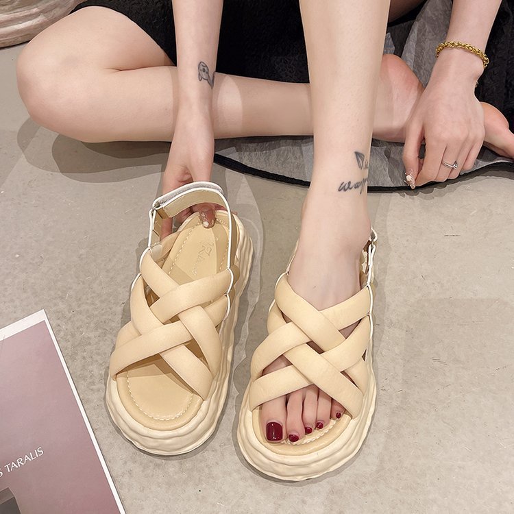 Dép sandal nữ, dép dây nữ thời trang, xăng đan đế bằng nữ cực xinh