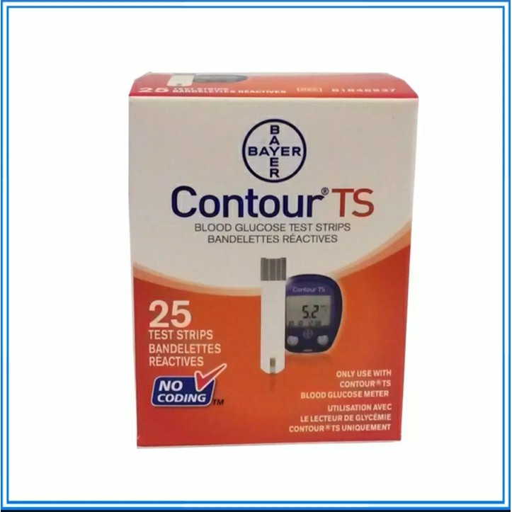 Que thử đường huyết cho máy đo đường huyết Contour TS ( 25 que)