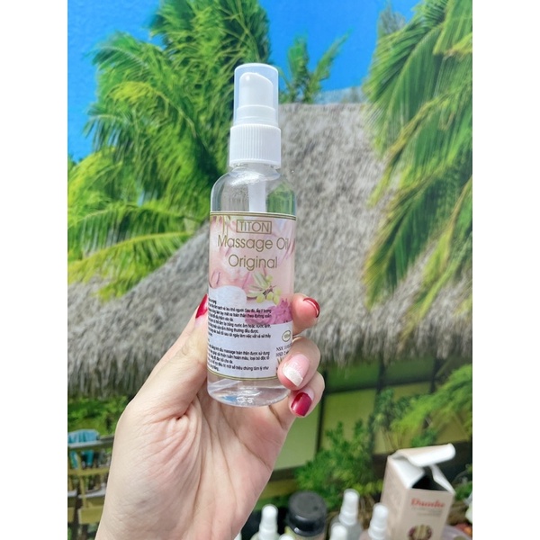 Tinh dầu massage body chai bé 100ml tiện lợi hương hoa hồng