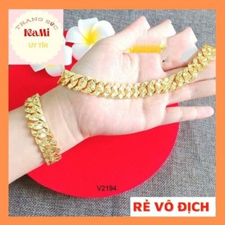 lắc xích nam nữ bền màu thiết kế cao cấp Mạ Vàng 18k