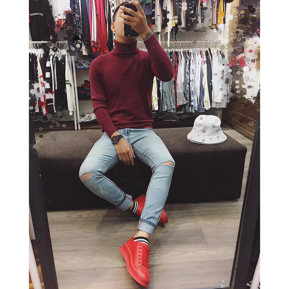 Áo len nam cổ lọ lông cừu hàng quảng châu loại mịn đẹp AL83 | BigBuy360 - bigbuy360.vn