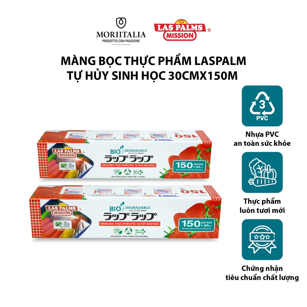 Màng bọc thực phẩm Laspalm tự hủy sinh học Moriitalia MBTP00006408