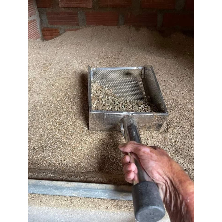 Sàng phân gà, Sàng cát, vá sàng cát inox  KT 20cm
