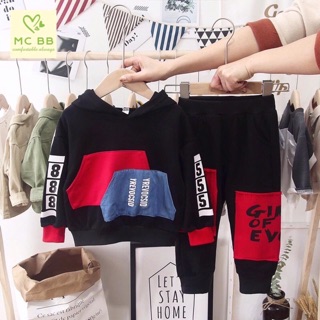 Bộ bé trai chất thun cotton