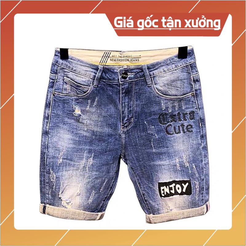 [ĐẸP HƠN NGƯỜI YÊU CŨ !!!] Quần short jean nam cao cấp hàn quốc đẹp giá rẻ TCS 083