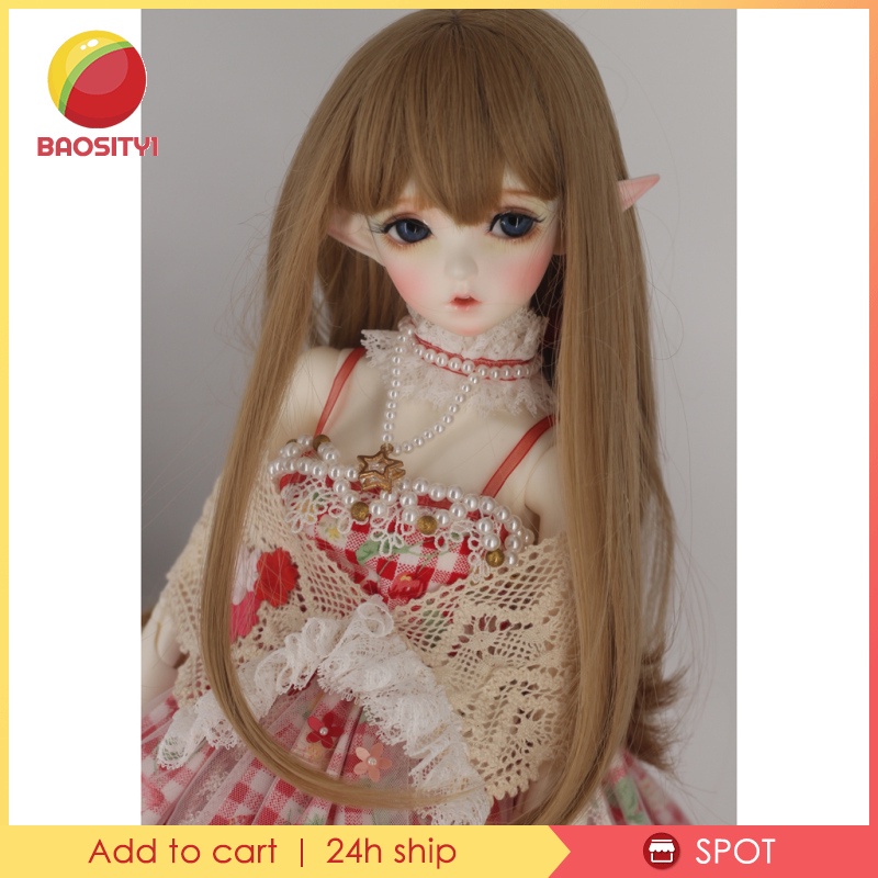 Tóc Giả Thẳng Dài Cho Búp Bê Bjd 1 / 6