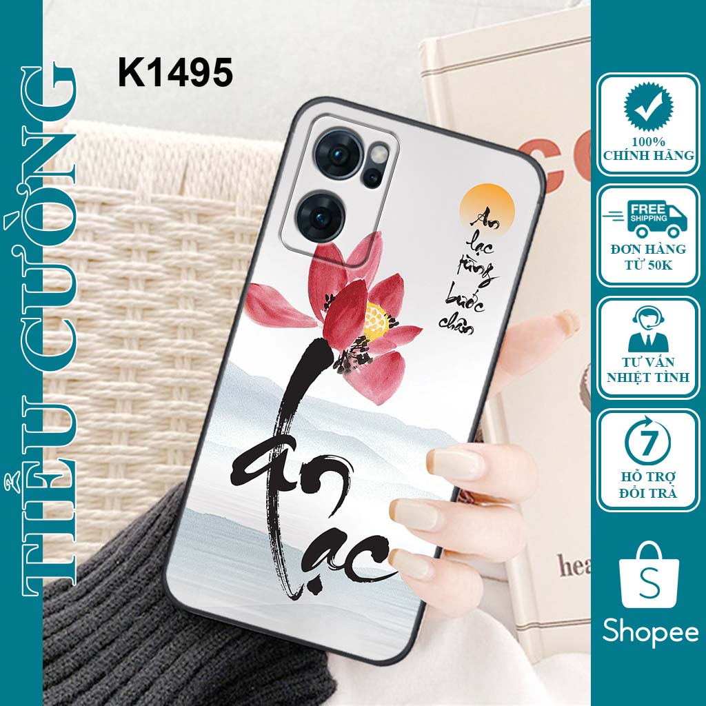 Ốp Oppo Reno 6 5G, Reno 6Z, Reno 6 Pro 5G, Reno 7 5G, Reno 7Z 5G in hình thư pháp RẺ BỀN ĐẸP