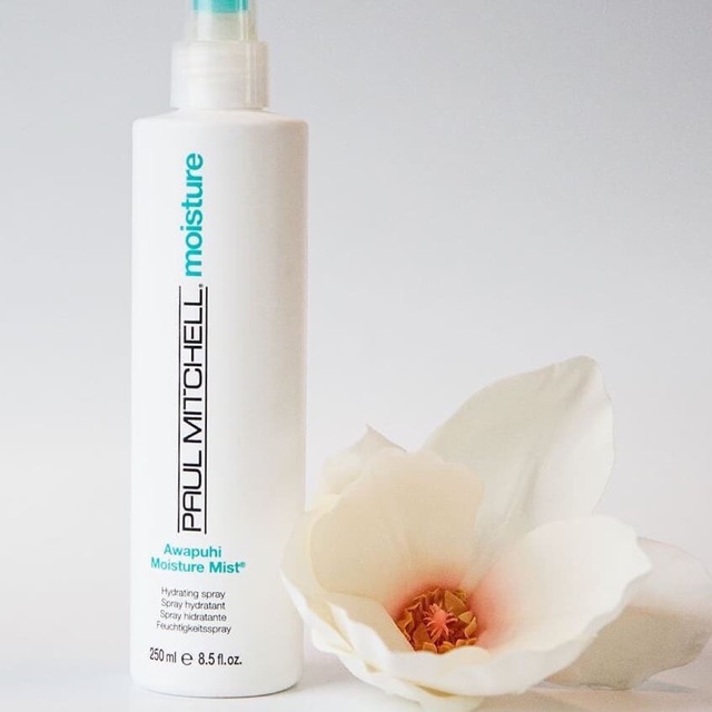 [+Tặng mũ trùm] XỊT DƯỠNG TÓC MỸ PAUL MITCHELL AWAPUHI MOISTURE MIST CẤP ẨM TỨC THÌ 250ML