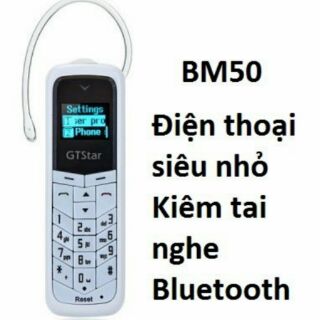 Điện thoại bm50 siêu nhỏ kiêm tai nghe bluetooth
