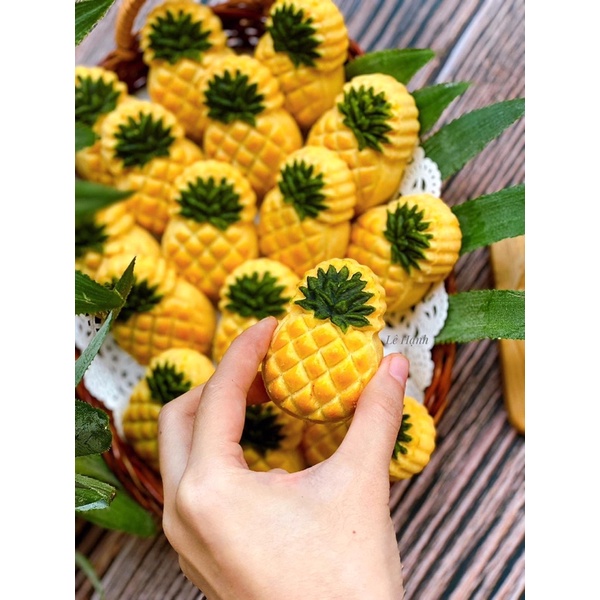 Khuôn lò xo 2 mặt hình quả dứa 30g/50g