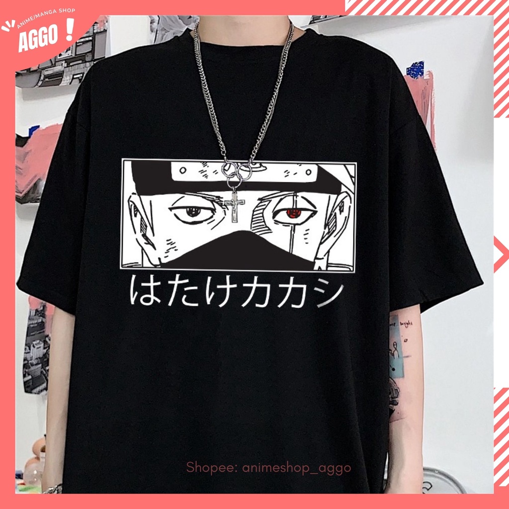 Áo thun tay lửng Anime Naruto Kakashi Hatake mẫu mới cực chât độc đẹp giá rẻ