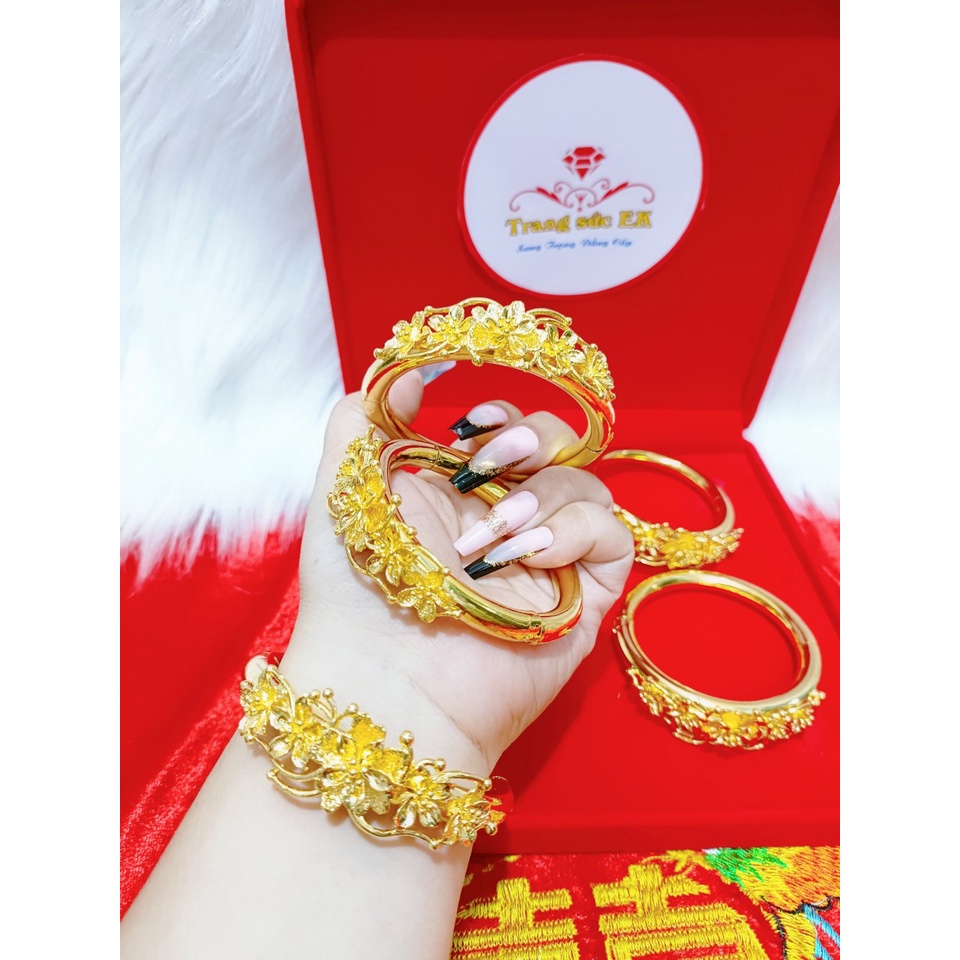 Vòng tay cưới loại 1 chuẩn 24.k siêu đẹp E504
