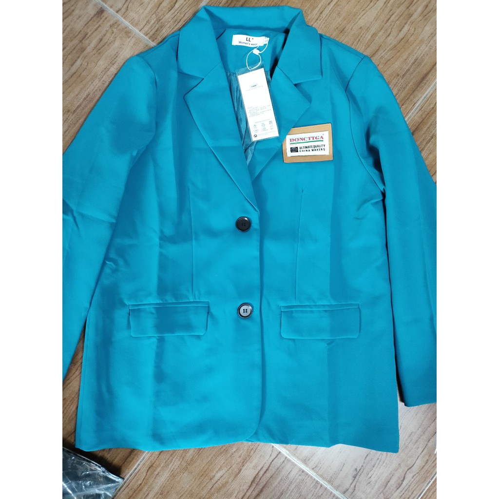 (Hàng Đẹp)Ảnh thật 5 hình cuối-2W412.Áo blazer Unisex mùa thu phiên bản Hàn Quốc